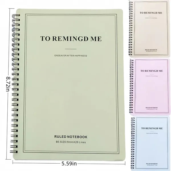 Coil - bound notebook, suitable for students' study and offi