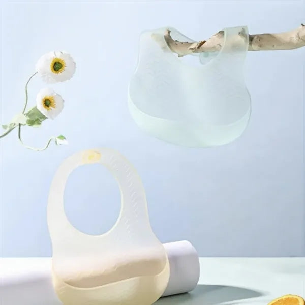 Waterproof Silicone Baby Bib with Catcher