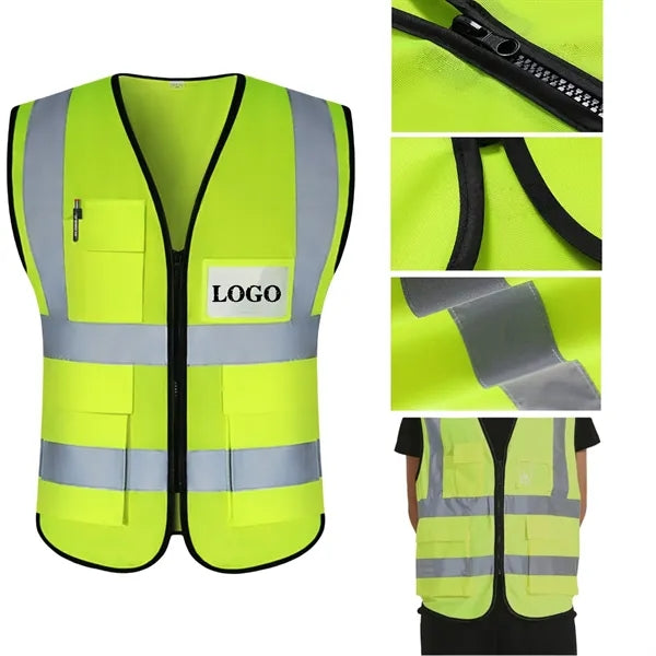 Traffic duty construction site reflective vest