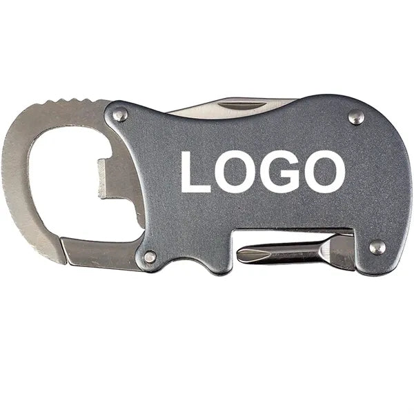 Bottle Opener Carabiner With Screwdriver & Knife