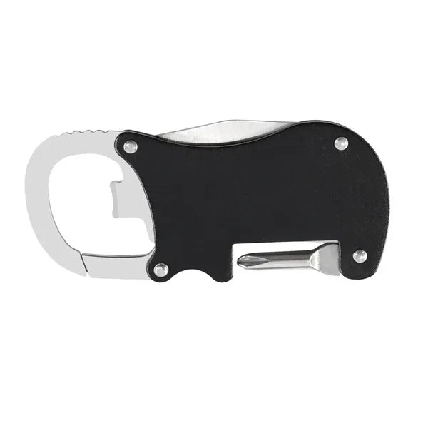 Bottle Opener Carabiner With Screwdriver & Knife