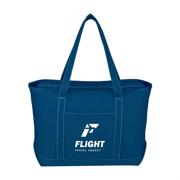 Large 24 Oz. Recycled Cotton Yacht Tote Bag