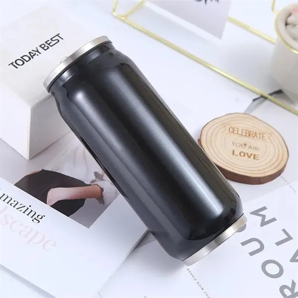 17oz Insulated Cola Can Tumbler With Straw