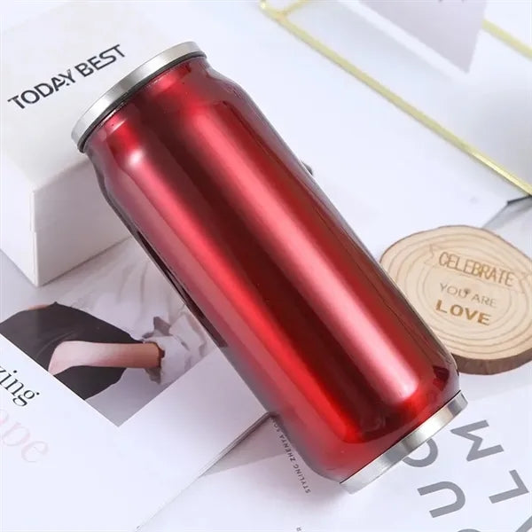17oz Insulated Cola Can Tumbler With Straw