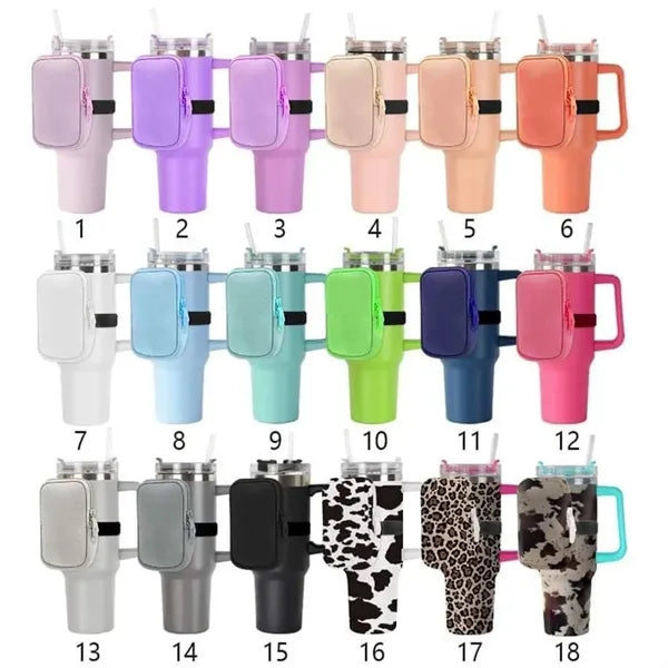 New 40oz Bottle Carrier with Coin Pouch and Outdoor Bag
