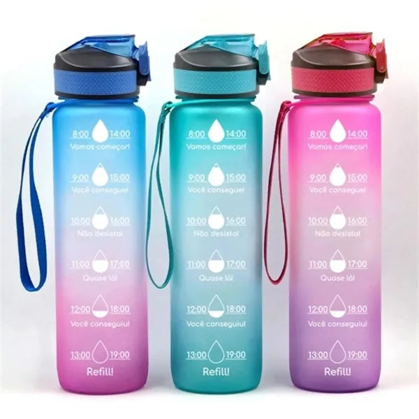 Color Changing Gradient Water Bottle With Logo Print