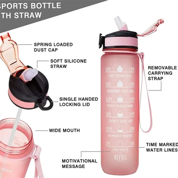 Color Changing Gradient Water Bottle With Logo Print