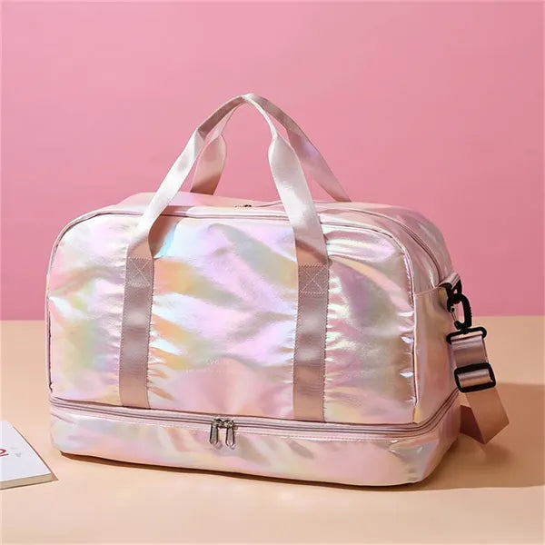Shiny Travel Bag Duffel for Women