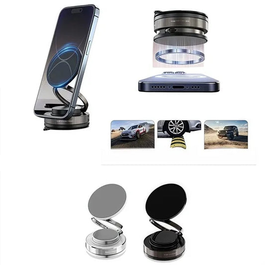 Magnetic Vacuum Suction Phone Mount Holder