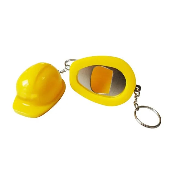 Safety Helmet Bottle Opener Keychain