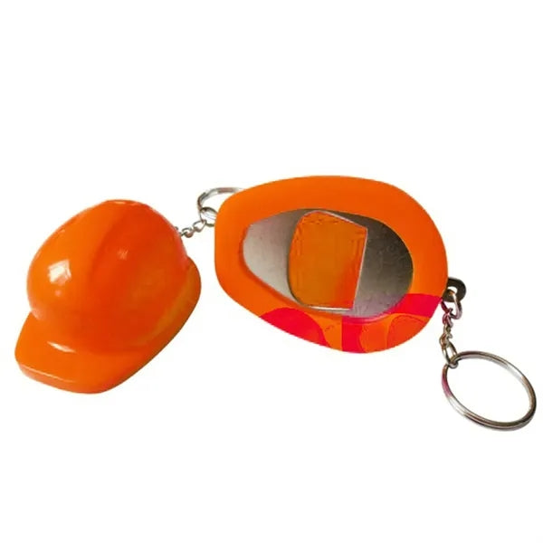 Safety Helmet Bottle Opener Keychain