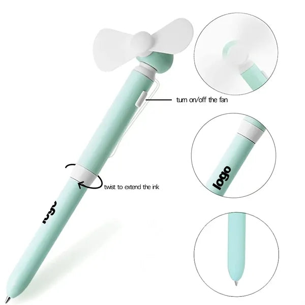 Unique Densign 2 in 1 Ballpoint Pen With Mini Fan
