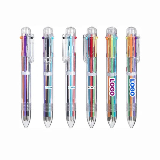 6 In 1 Multicolor Retractable Ballpoint Pen