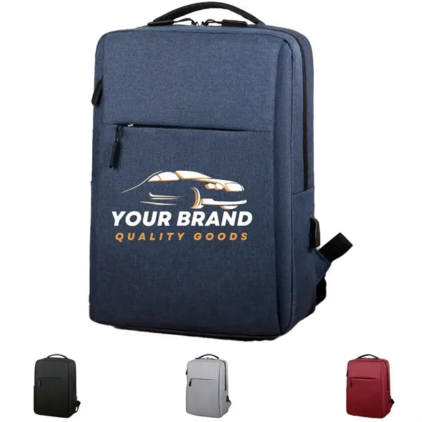 15L USB Charging Business Leisure Computer Bag Backpack
