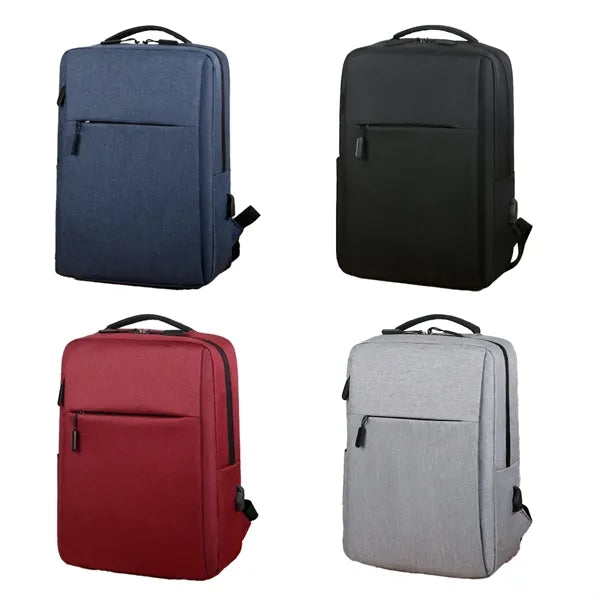 15L USB Charging Business Leisure Computer Bag Backpack