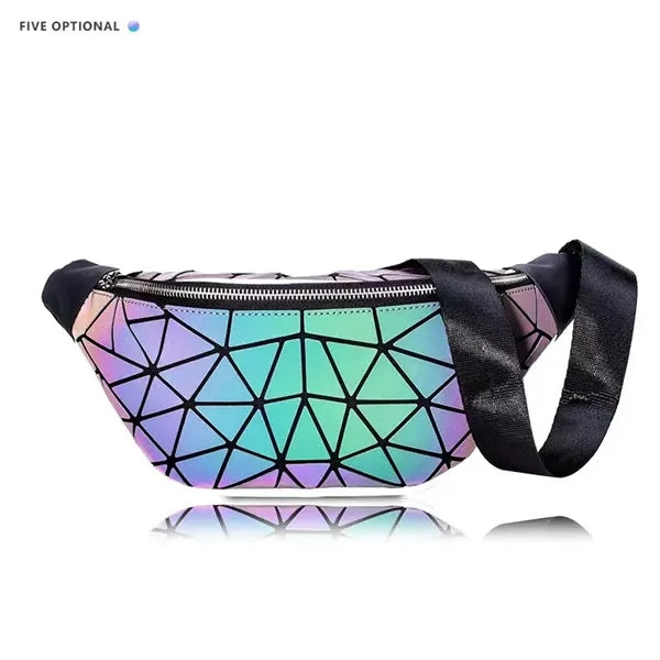 Holographic Shiny Metallic Color Fanny Packs