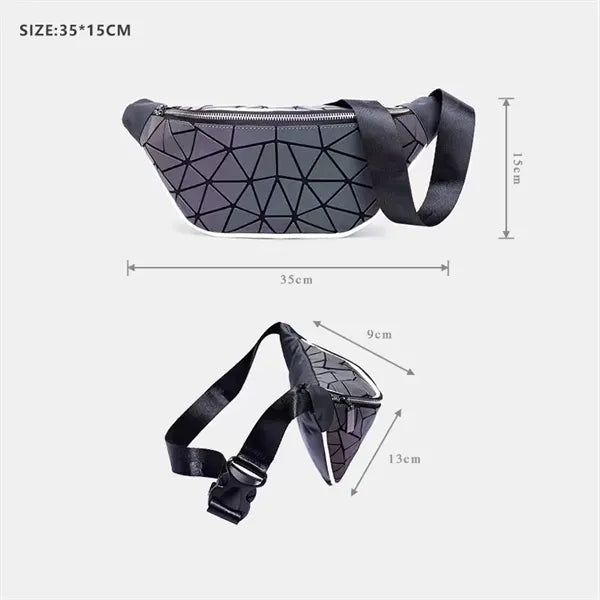 Holographic Shiny Metallic Color Fanny Packs