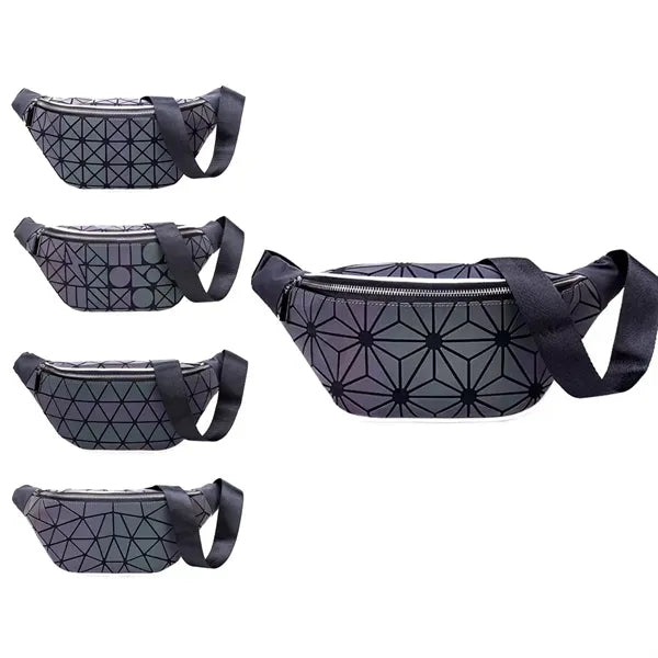 Holographic Shiny Metallic Color Fanny Packs