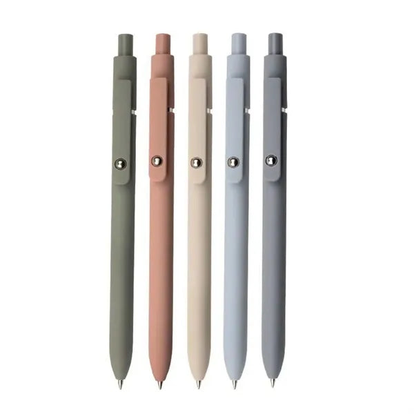 Gel Pens Morandi Pastel And Vintage 5 Pcs