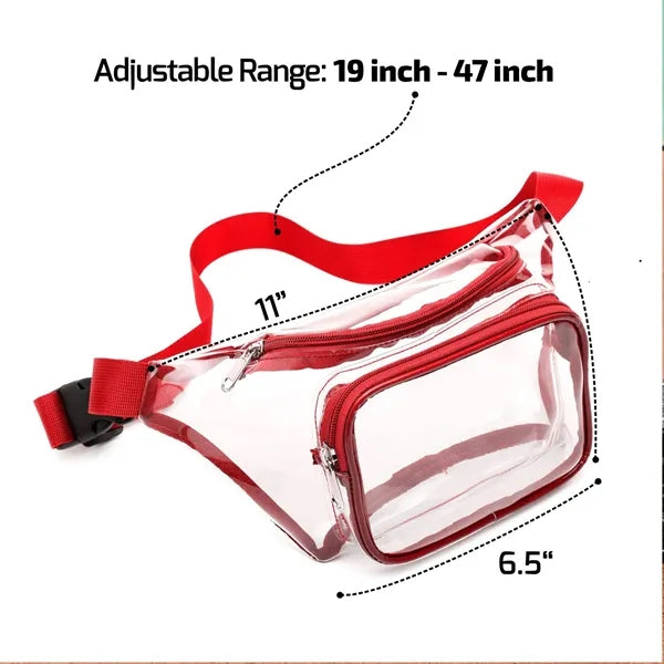 Clear Stadium Fanny Pack With Strap