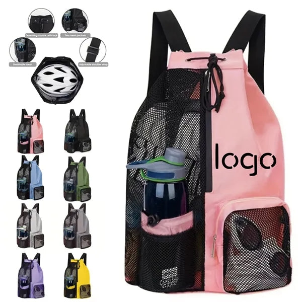 Breathable Mesh Drawstring Quick-Dry Backpack