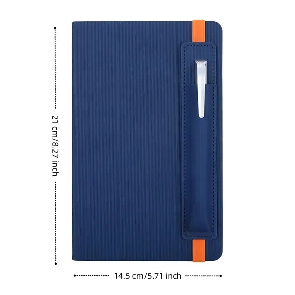 A5 Notebook With Elastic Band Pen Holder