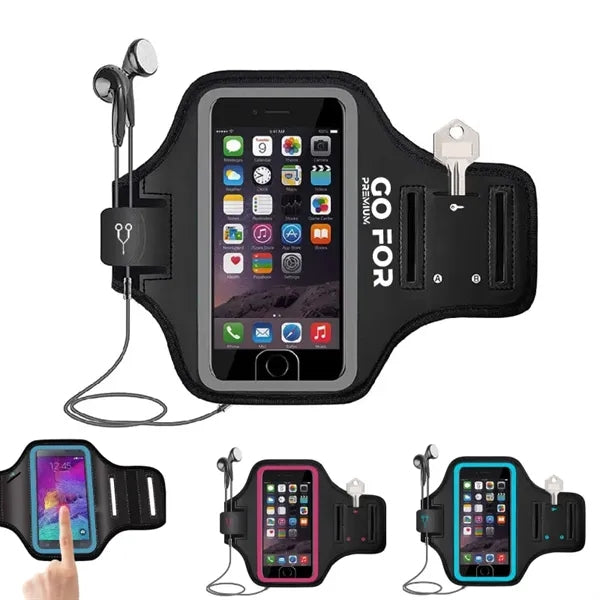 Running Armband with Earphone Bag Cell Phone