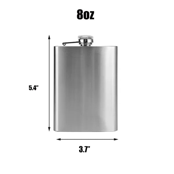 1-10oz Stainless Steel Hip Flask