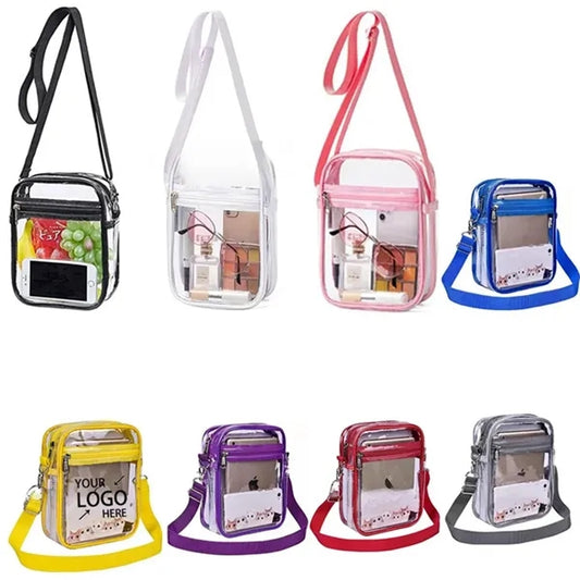 Clear Stadium Approved Crossbody Bag for Men and Women