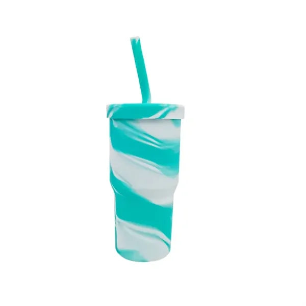 Silicone 32oz Straw Tumbler