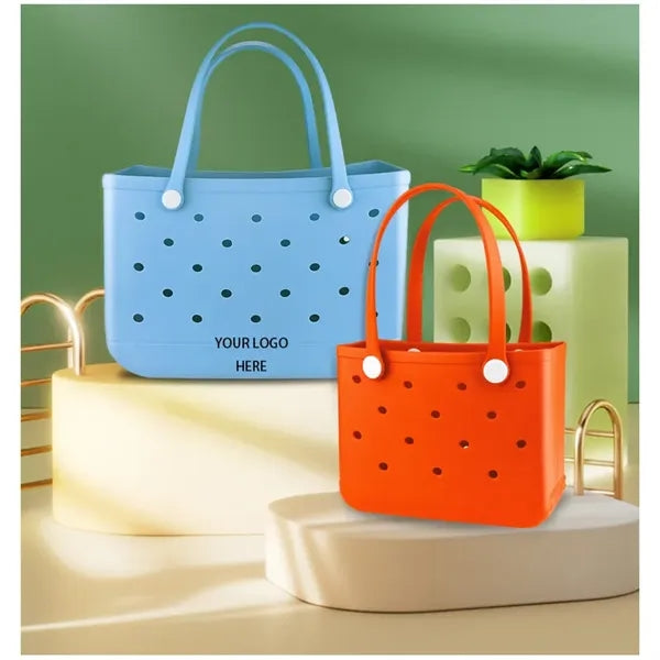 Rubber Beach Bag Jelly Tote Washable Pool Summer Travel