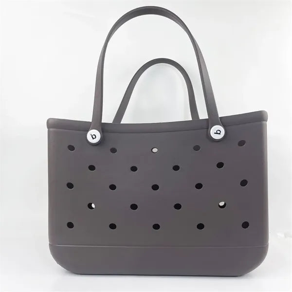Rubber Beach Bag Jelly Tote Washable Pool Summer Travel