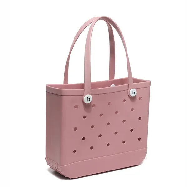 Rubber Beach Bag Jelly Tote Washable Pool Summer Travel