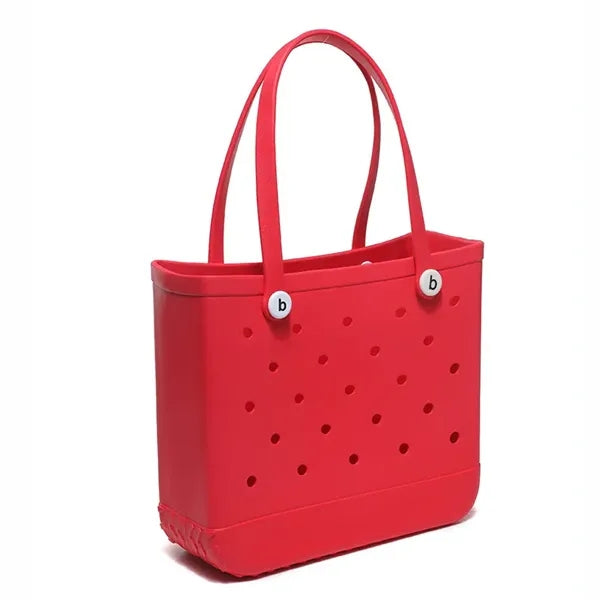 Rubber Beach Bag Jelly Tote Washable Pool Summer Travel