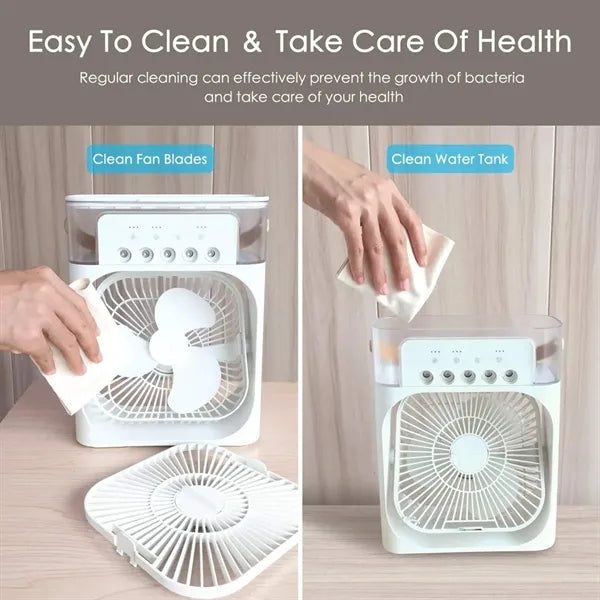 Portable Air Conditioner Cooler Fan with Water Mist Spray
