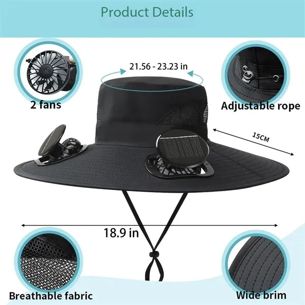 Sun Protection Solar Fan Hat