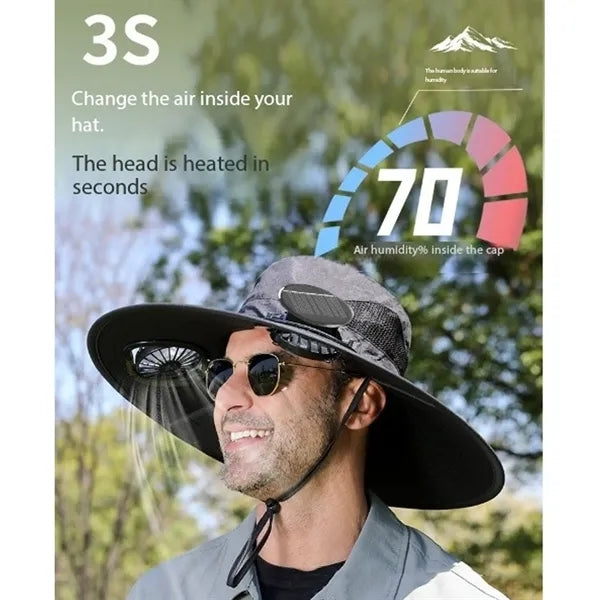 Sun Protection Solar Fan Hat