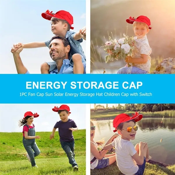 Solar Powered Air Fan Cooled Baseball Hat
