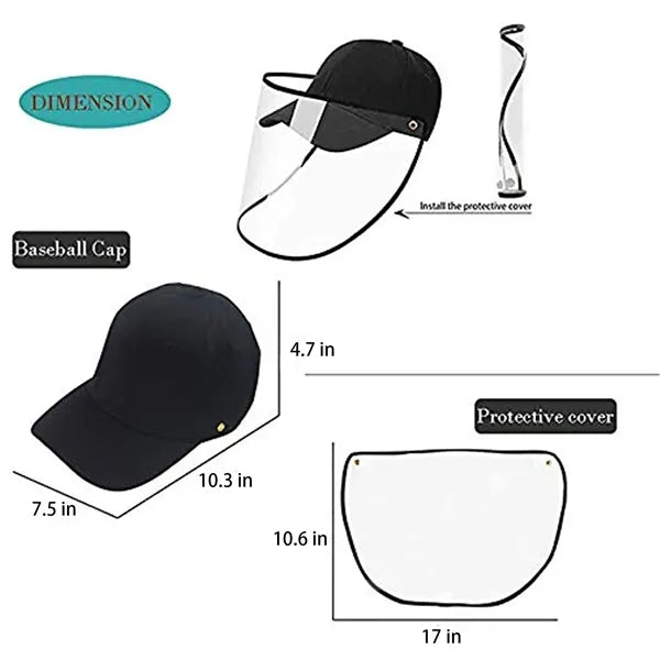Full Face Protection Baseball Cap