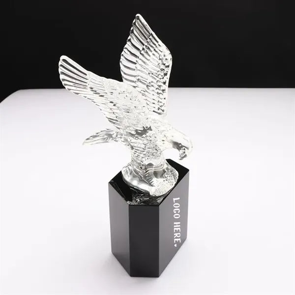 Military Crystal Eagle Award Trophy