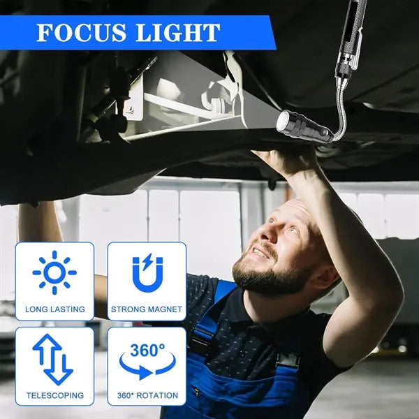 Magnetic Telescoping Pickup Flashlight Gadget