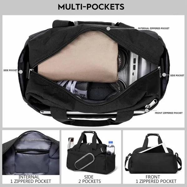 14" Duffel Bag Lightweight Carry On For Gym Underseat Unisex