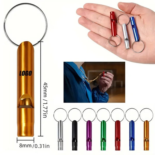 Aluminum Whistle with Key Chain