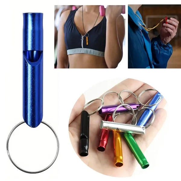Aluminum Whistle with Key Chain