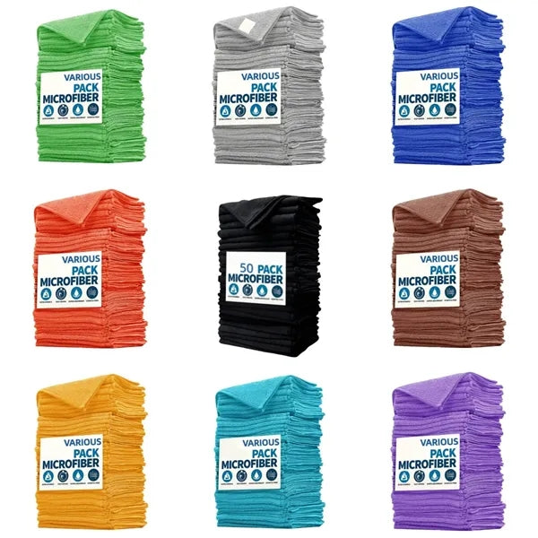12"x12" Premium Microfiber Towels For Car Home Kitchen
