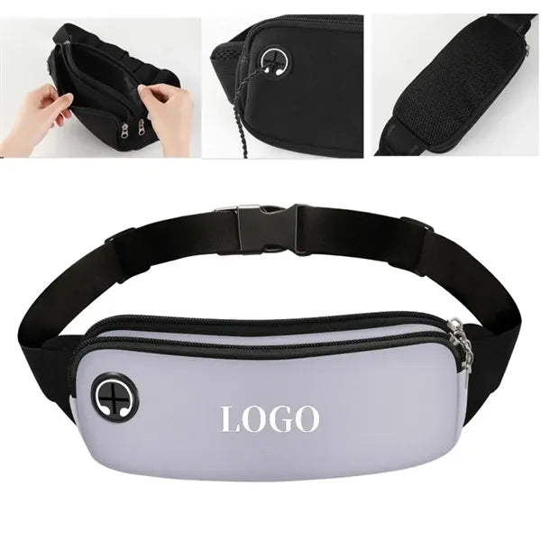 Outdoor Sports Waist Bag with Headphone Hole