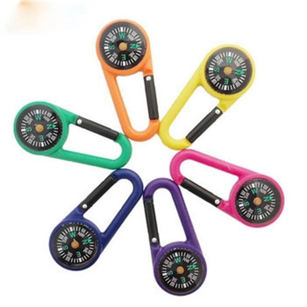 Colored Carabiner Compass