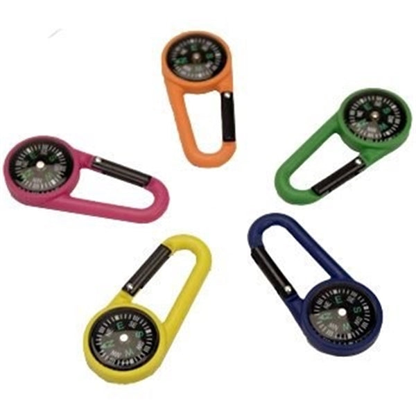 Colored Carabiner Compass