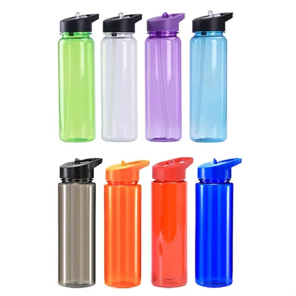 24 oz. Water Bottle with Straw Cap