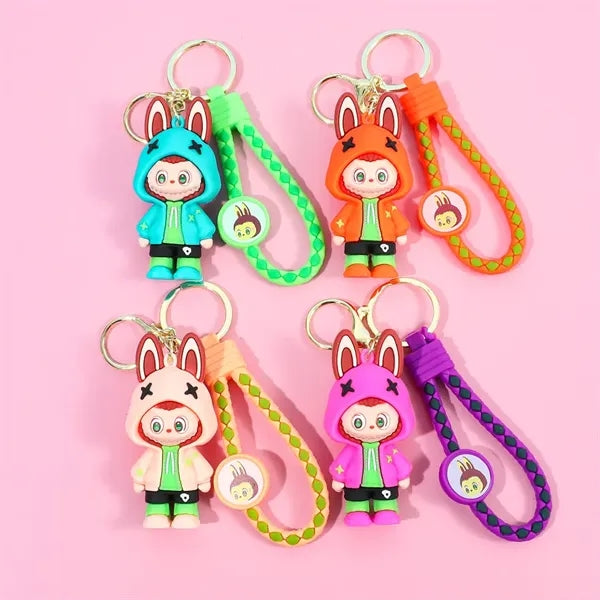 Labubu Cartoon Doll Backpack Pendant Car Keychain